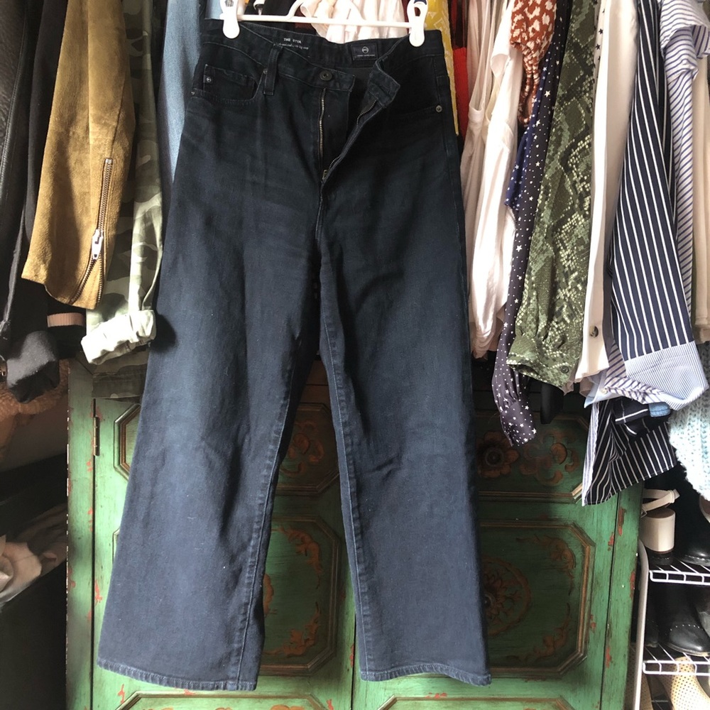 AG Etta wide leg crop jeans